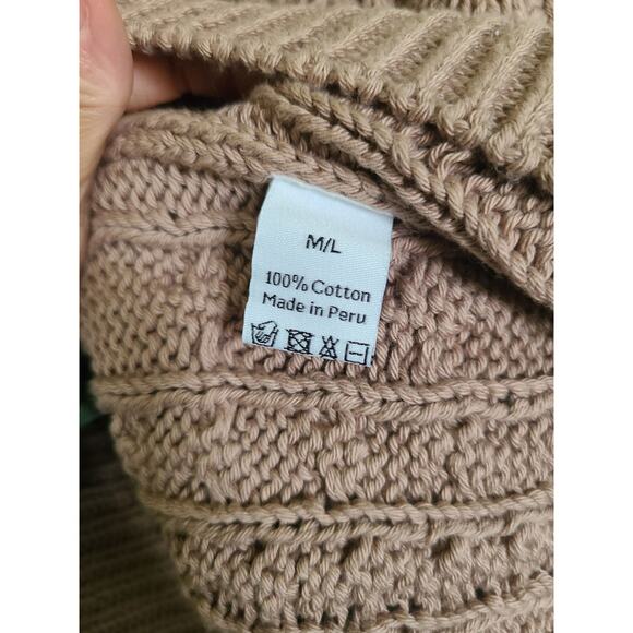 MR MITTENS Chunky Cable Jumper in Almond Size M/L NWT - Picture 9 of 9